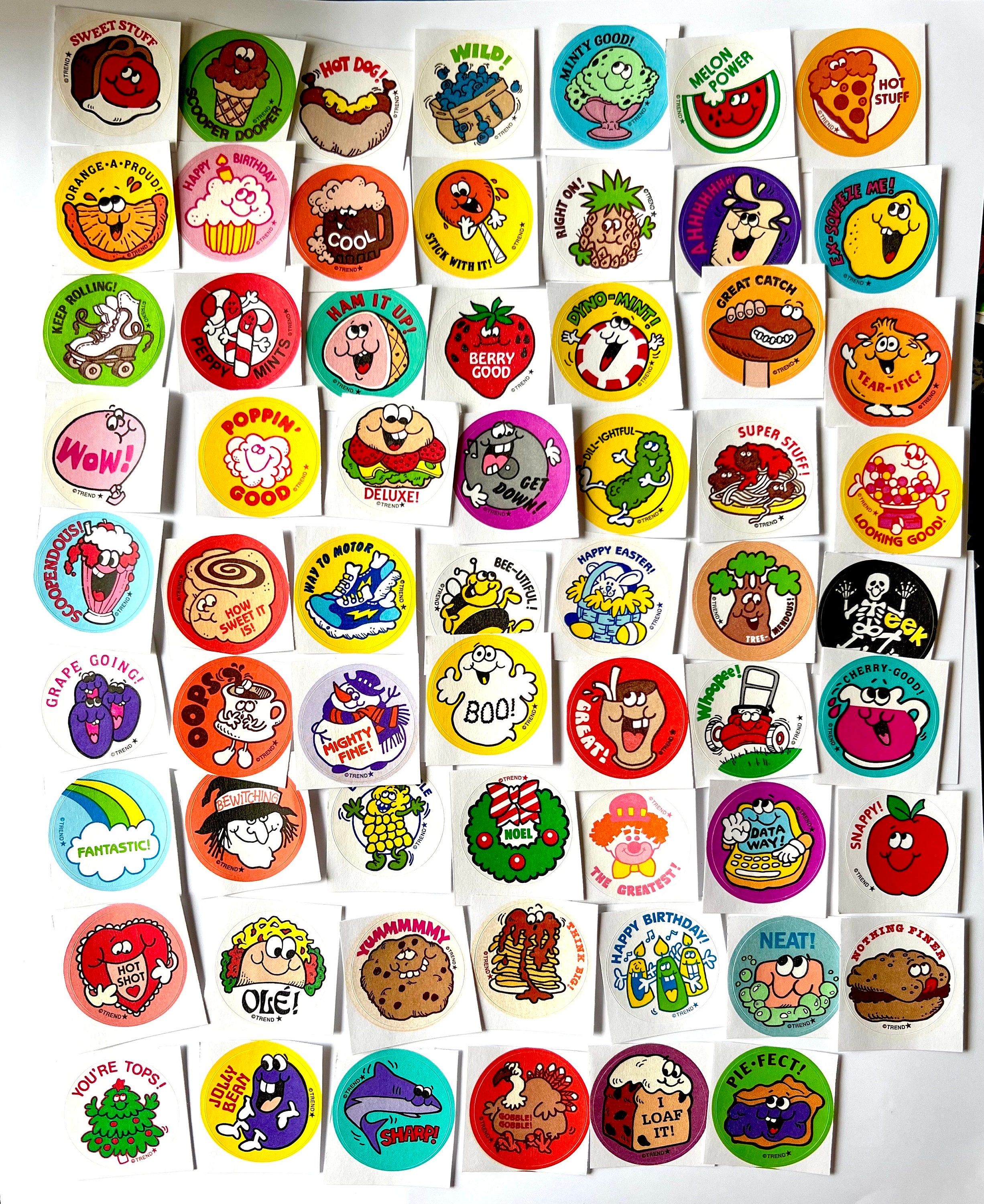 RARE Stickers vintage années 80 tendance scratch 'n sniff RARE Stickers vintage années 80 tendance scratch 'n sniff