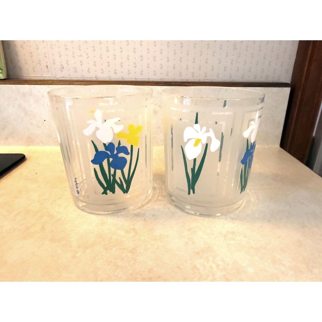PAIR Vintage 1980s H.J. Stotter Digby Floral Plastic Cups, Flowers - Etsy