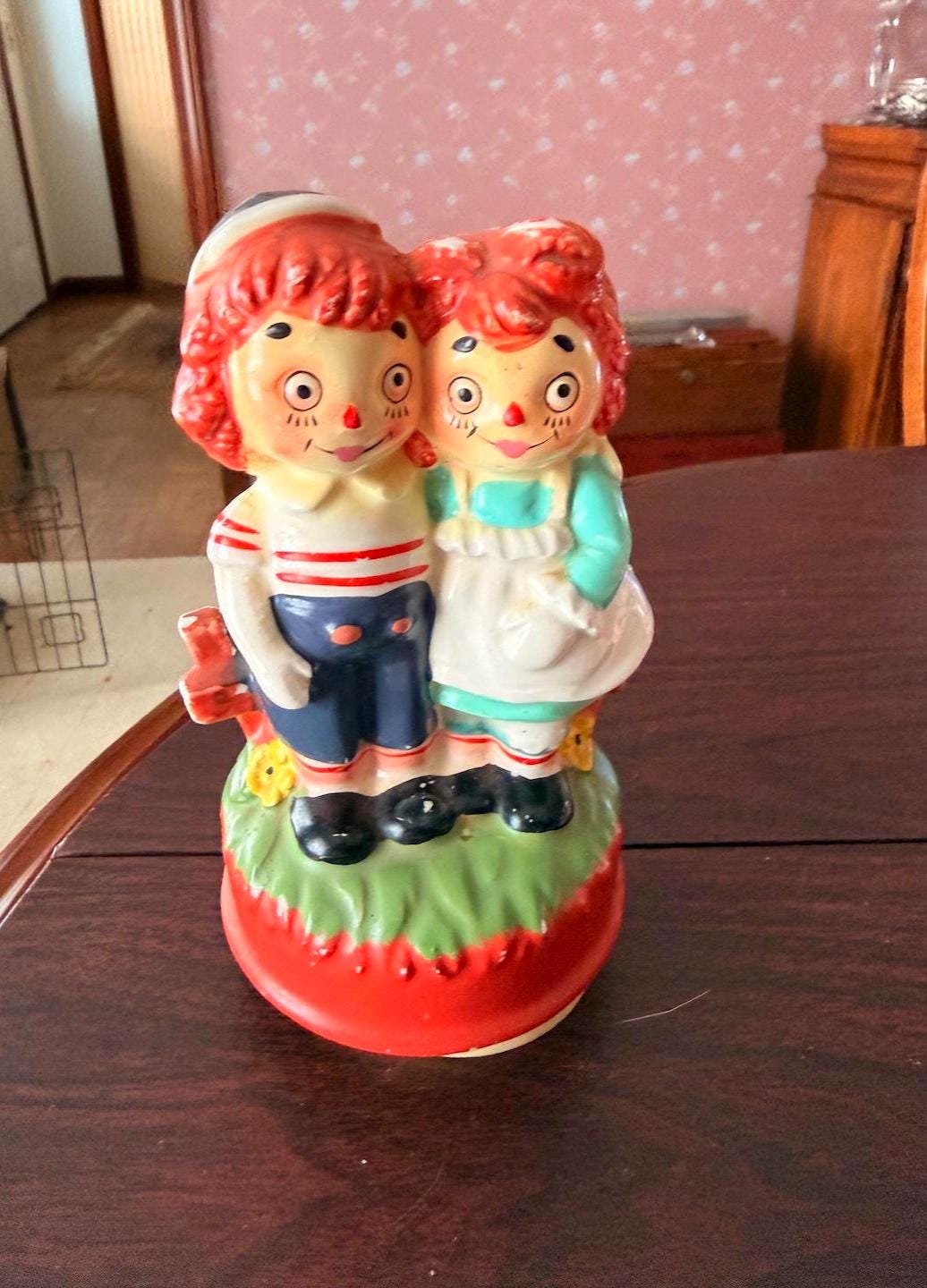 Raggedy Ann Doll With Music Box - Etsy