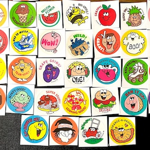 32 Trend Scratch and Sniff Stickers Retro Reproduction