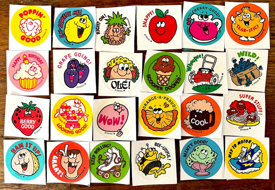 Scratch and Sniff Stickers by Trend. Scrapbooking, Smash Book, Junk