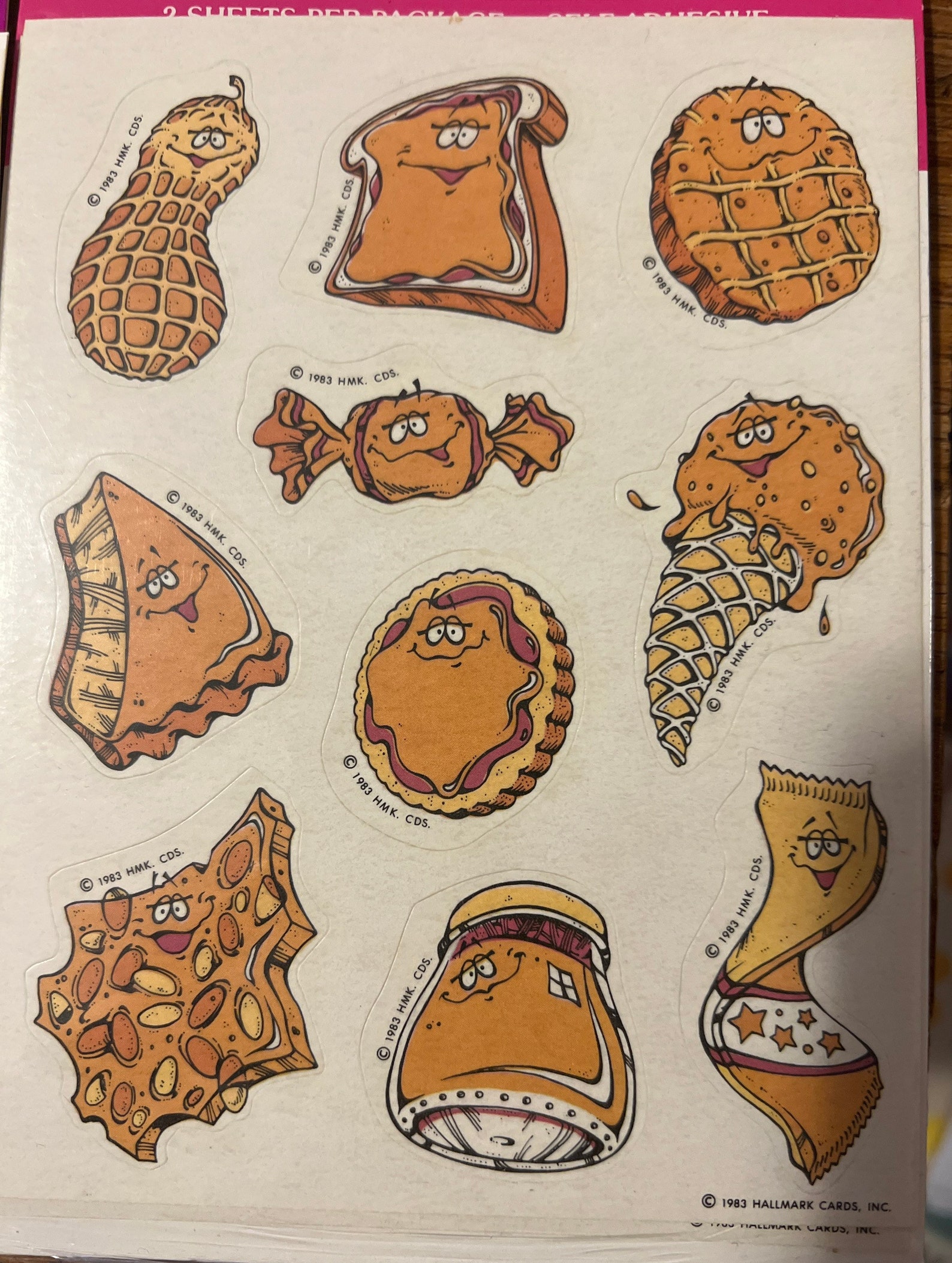 Vintage Scratch and Sniff Sticker Sheets. Hallmark. 1983. Etsy