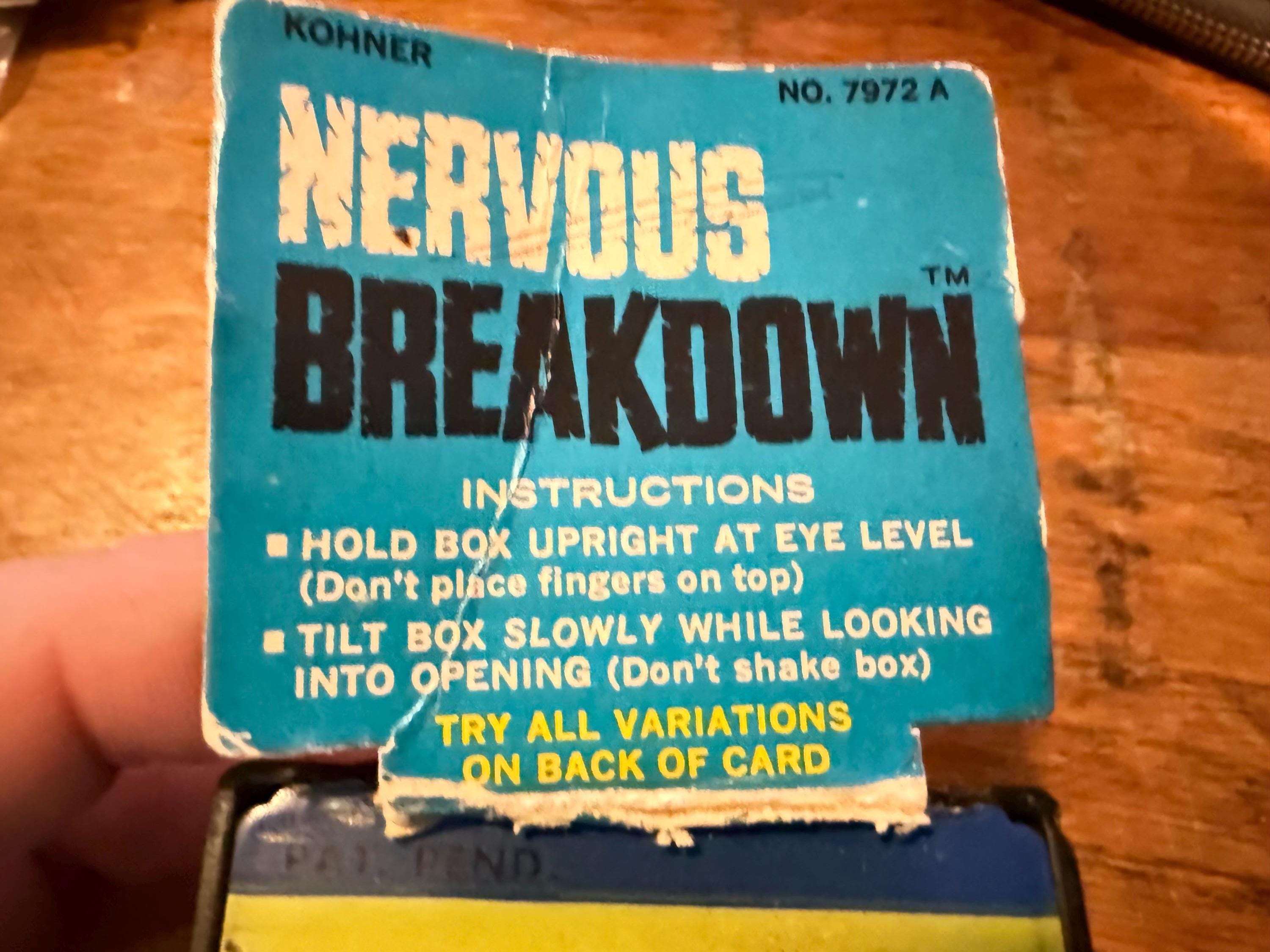 【中古】 Nervous　breakdown（4） Vintage 1960s Nervous Breakdown Brain Teaser Puzzle, Kohner