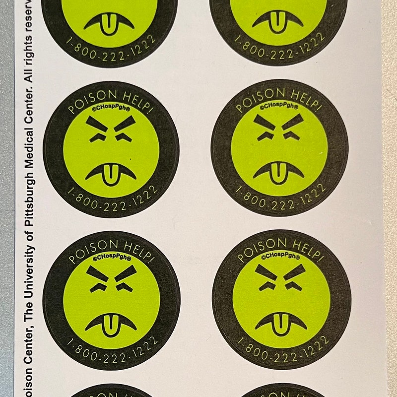 Mr. Yuk Stickers - Etsy