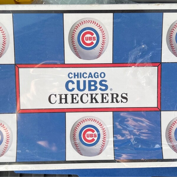 Vintage Chicago Cubs Checkers. 1997 Brand New. Sealed.