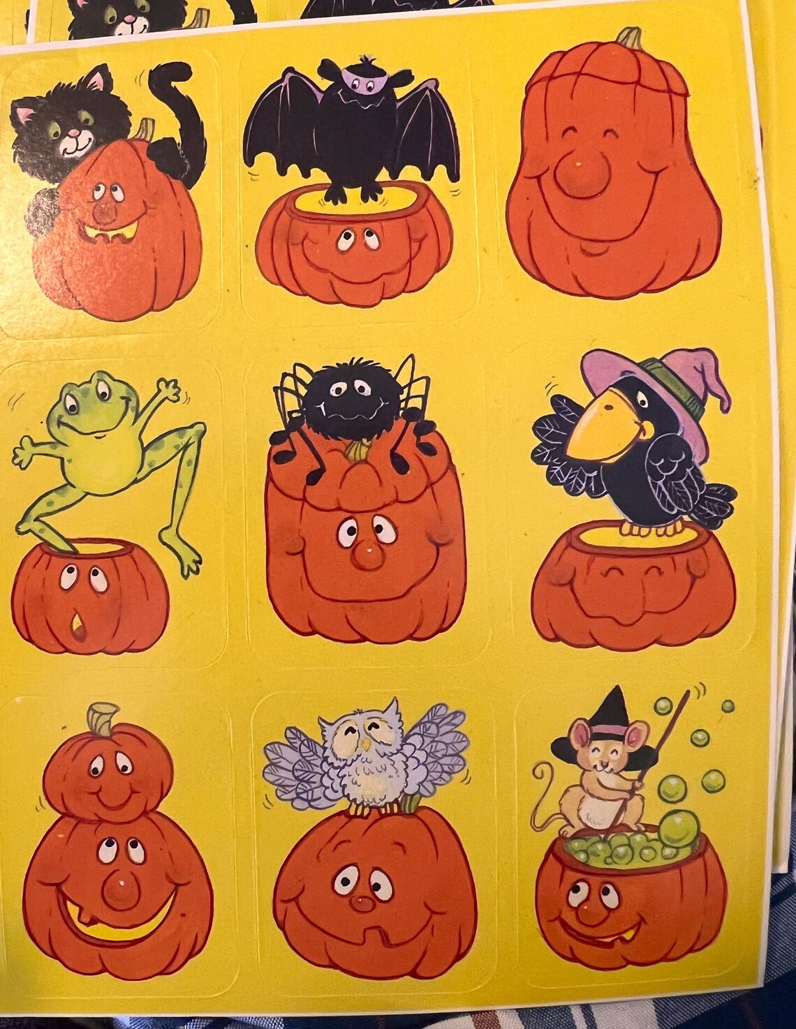 Vintage Halloween Sticker Sheets Take Your Pick Etsy