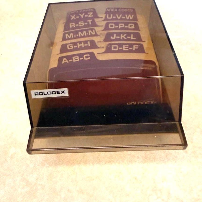 Phone Rolodex Rolodex - Etsy