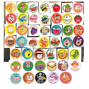 45 Trend Scratch and Sniff Stickers Retro Reproduction