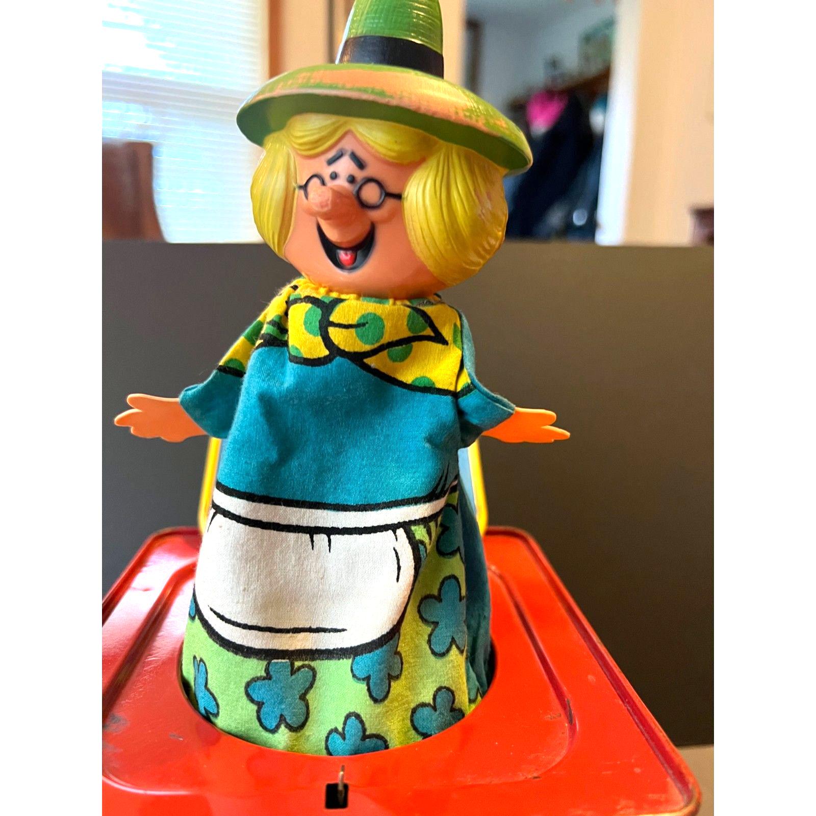 【1971 USA vintage】MATTEL びっくり箱　マザーグース 1971 USA vintage】MATTEL MOTHER GOOSE IN THE MUSIC BOX