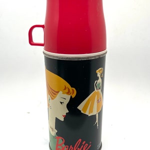 Vintage 1973 the World of Barbie Thermos Brand Thermos for Vinyl