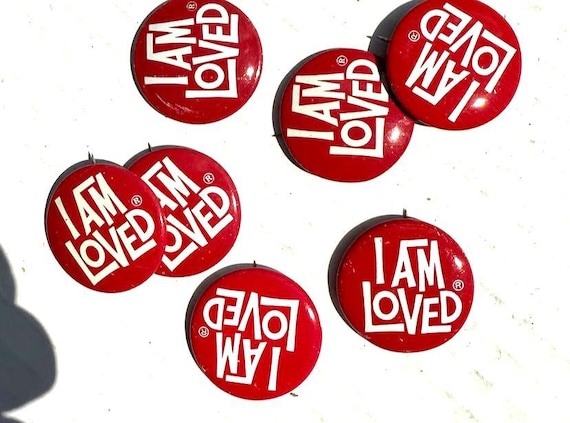 Vintage 1980s Helzberg's Diamonds I Am Loved Red Pinback Pin - Etsy