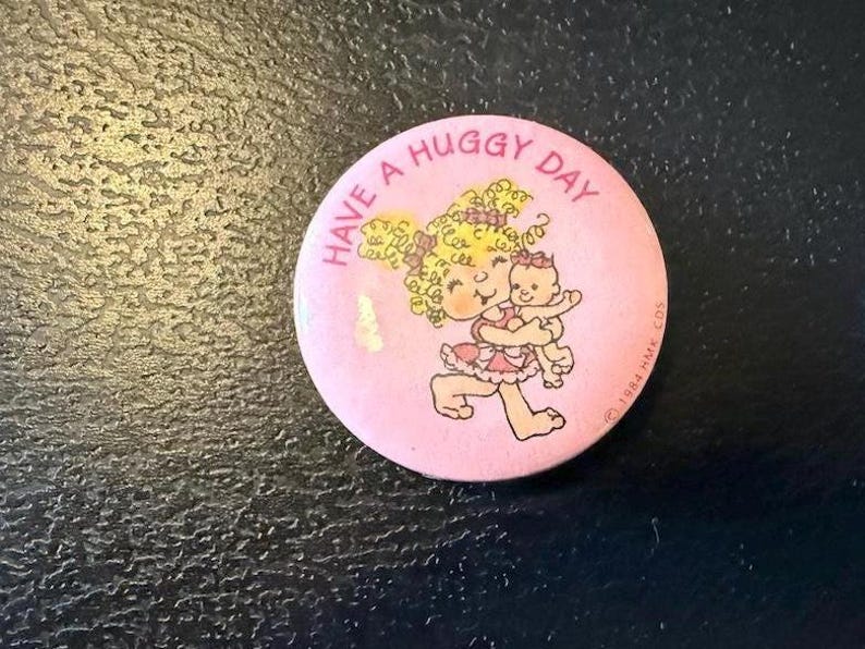 2 Vintage 1980s Hallmark Pinback Button: Hugga Bunch and Official Alien ...