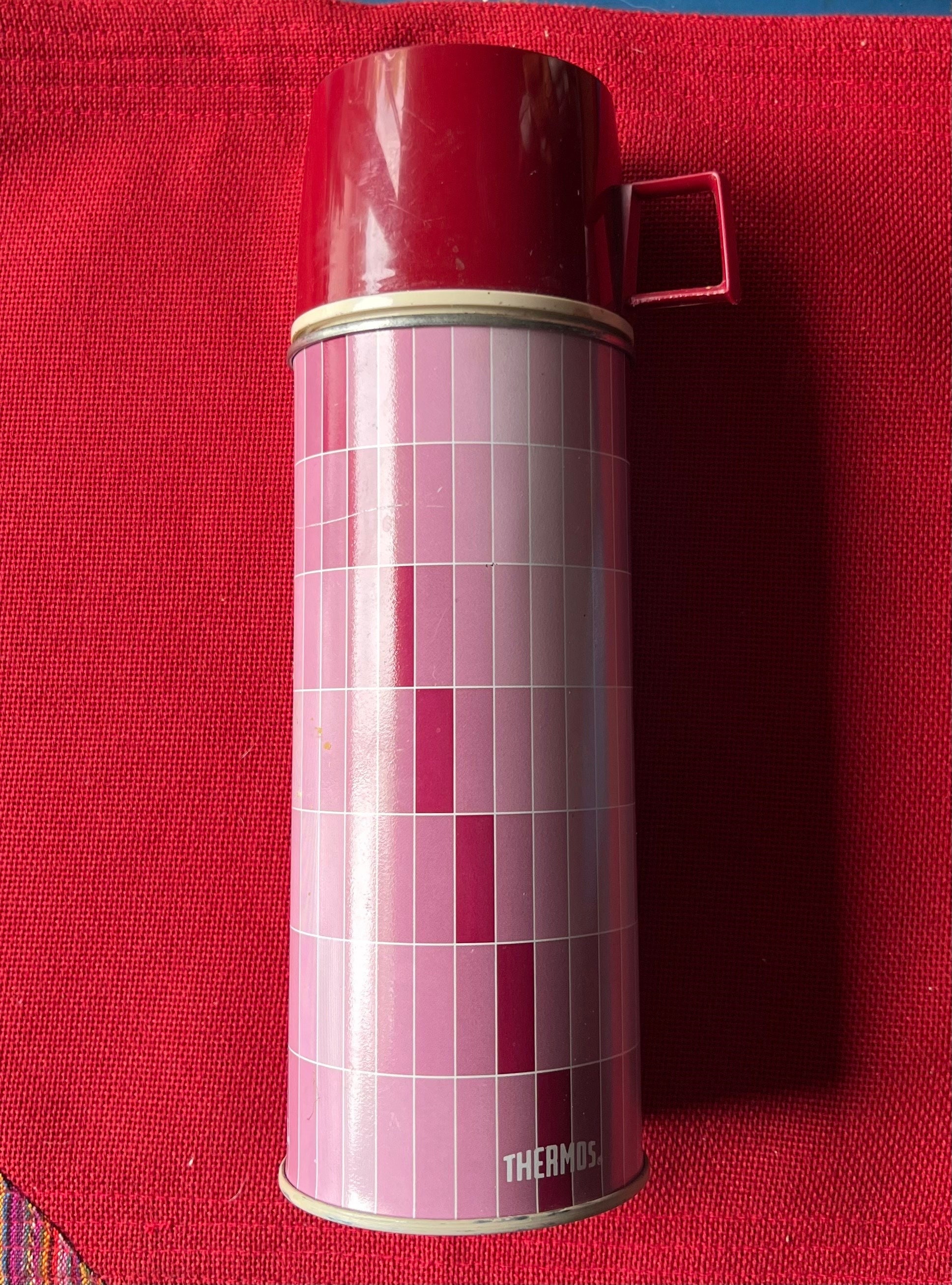 Stanley HOT Pink 16oz Vacuum bottle Camping Soup THERMOS cup Rare EUC  Vintage!