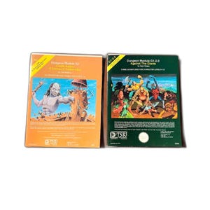 Vintage 1981 Dungeons and Dragons Booklets Modules; Your Choice: Castle Amber X2 or Against the Giants G 1-2-3