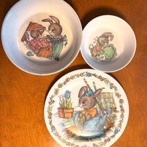 Vintage Peter Rabbit Plate - Etsy