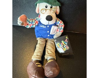 Peluche de perro abuelo de Party Pals, Amscan, raro