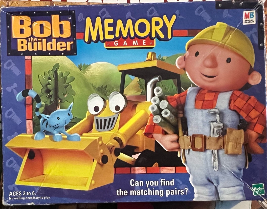 Vintage Bob the Builder Memory Game. 2001. Milton Bradley / Hasbro - Etsy