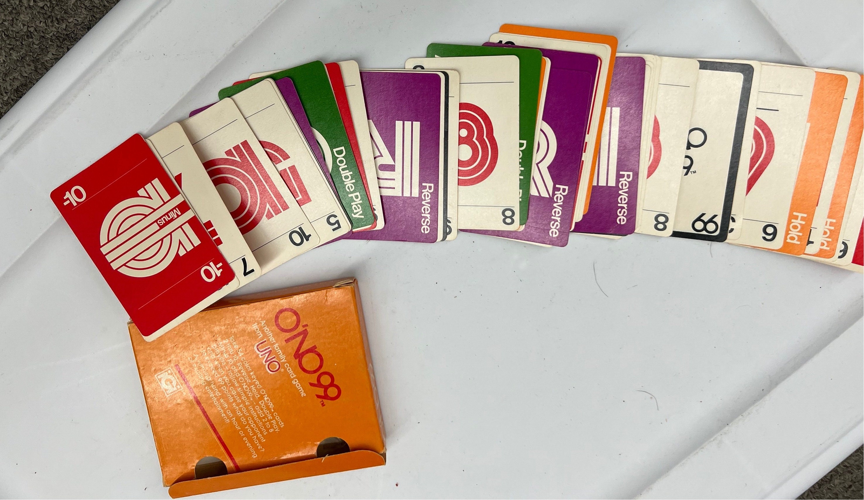 Vintage 1980 Ono 99 Card Game. A Family Game From Uno -  New