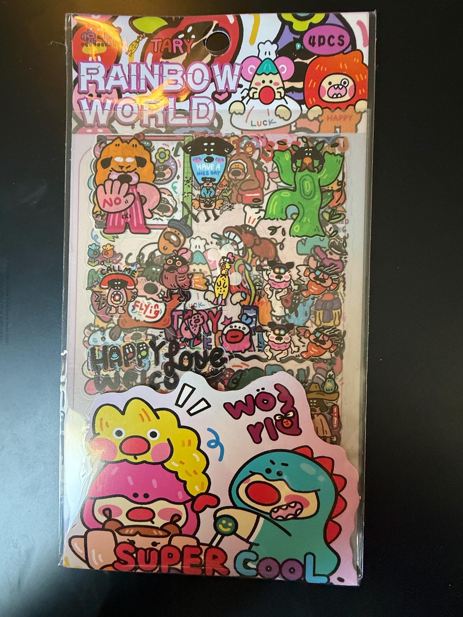 Colorful Cartoons Sticker Pack (4 Sheets); Your Choice - Etsy