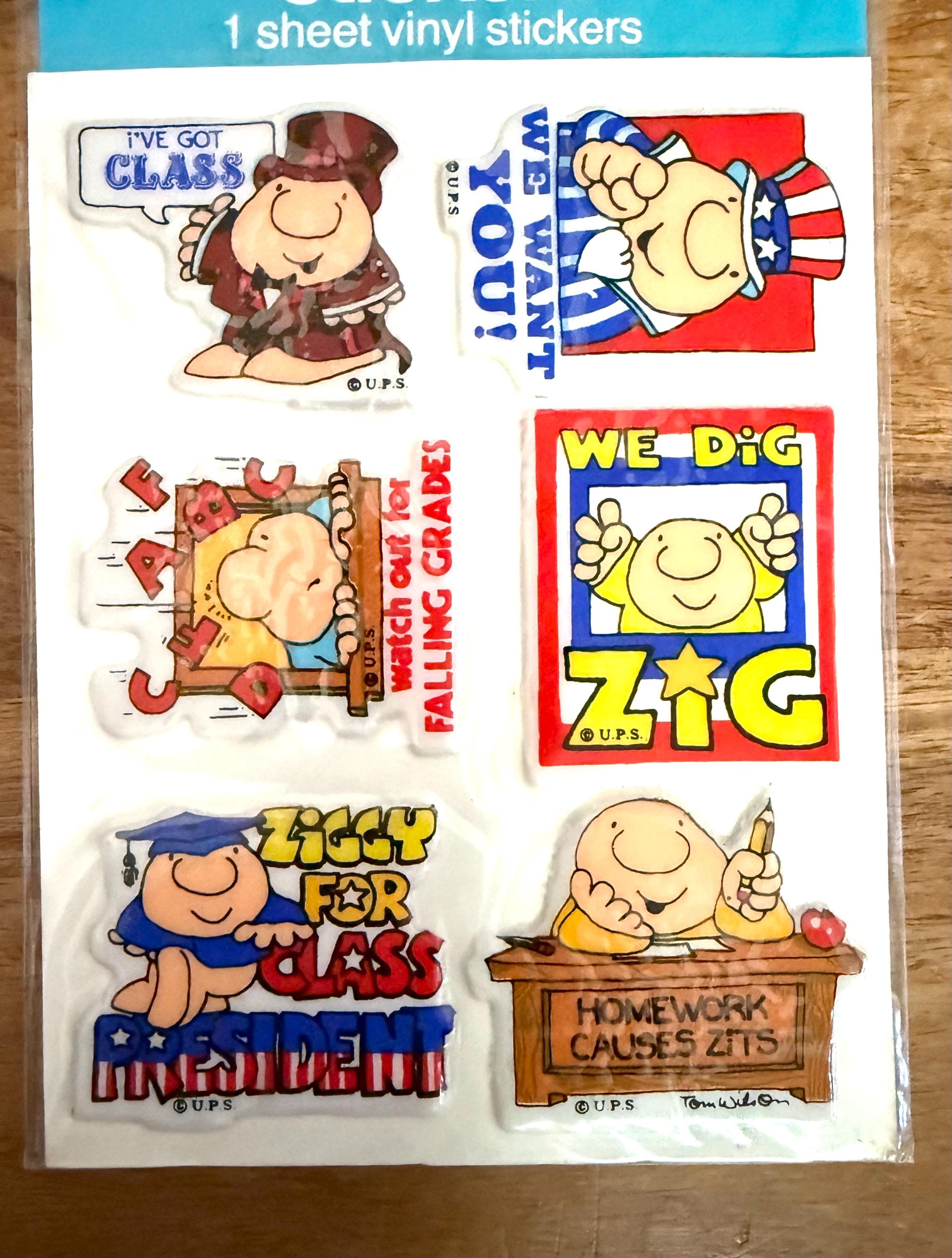 Ziggy Cartoon Sticker - Etsy