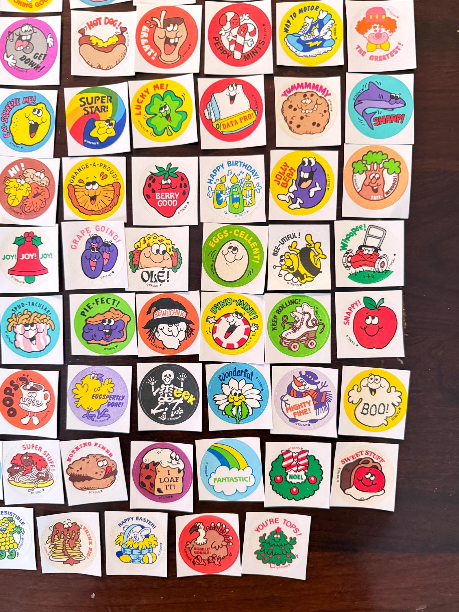 All 101 Retro 80s Scratch and Sniff Stickers; You Get One of Each (101 ...