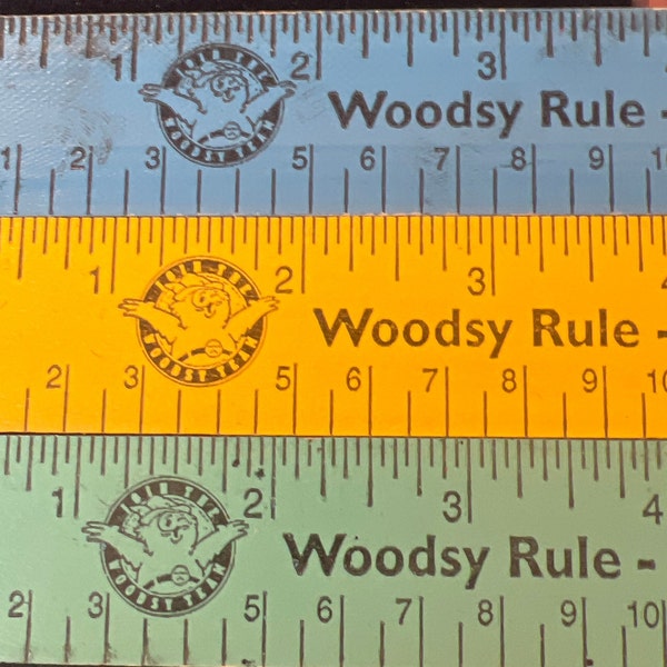 Vintage 1970s Woodsy Owl Wooden Ruler. Give a Hoot! Don’t Pollute! Take your pick