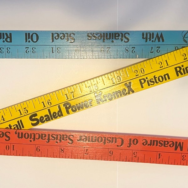 Folding Wood Ruler - Etsy