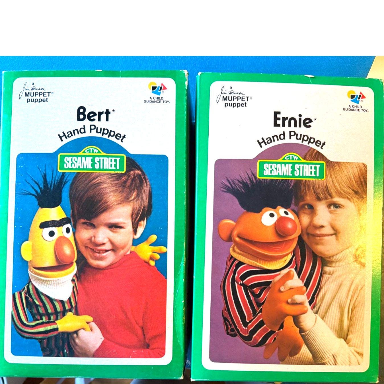 Bert and Ernie Hand Puppets - Etsy