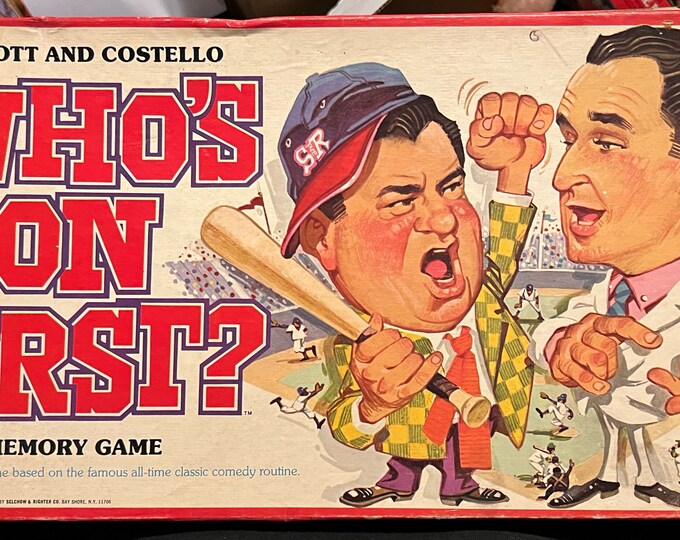 Vintage 1978 Whos On First Abbott And Costello Boardgame Complete Etsy Vintage 1978 whos on first abbott and costello boardgame complete etsy