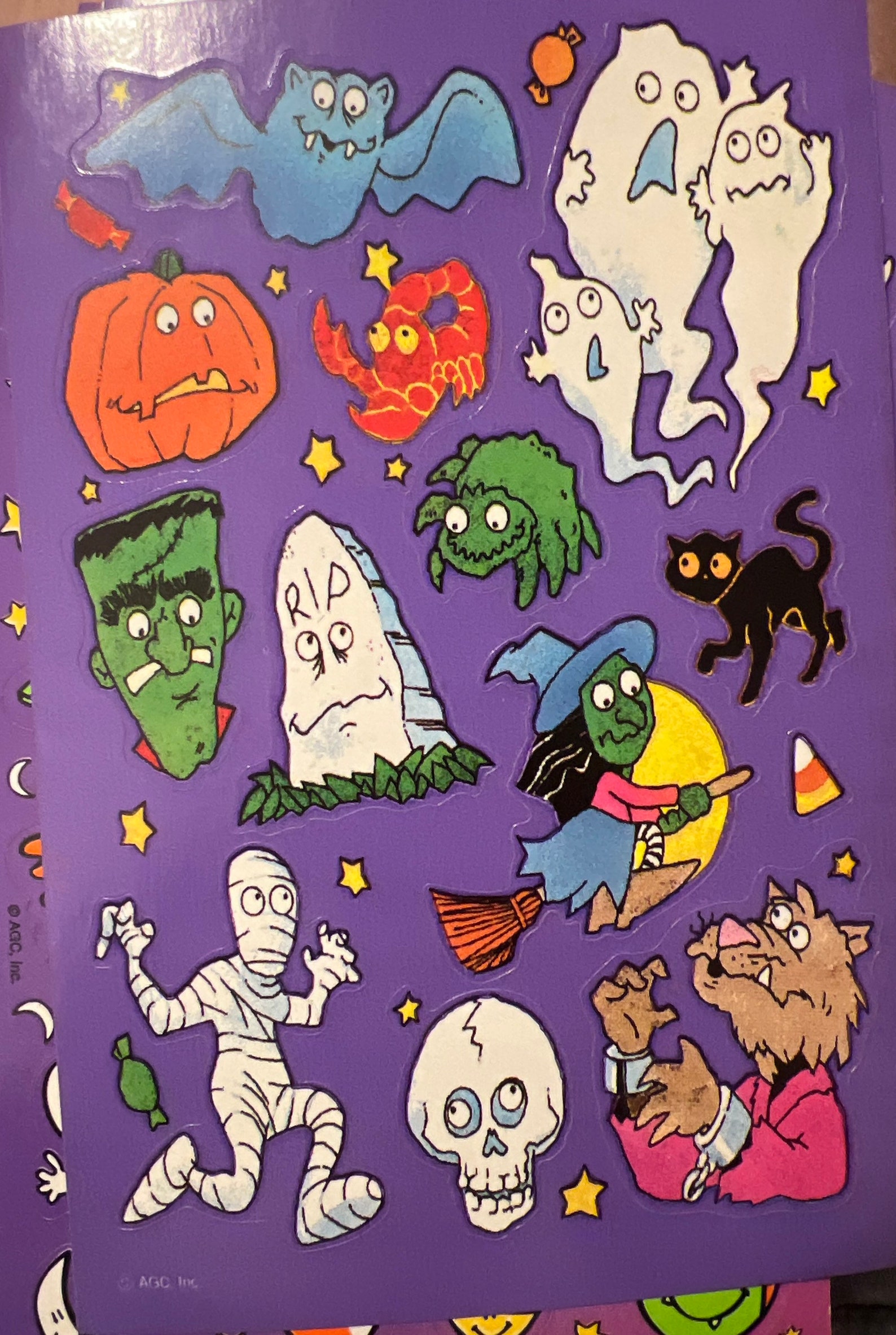 Vintage Halloween Sticker Sheets Take Your Pick Etsy
