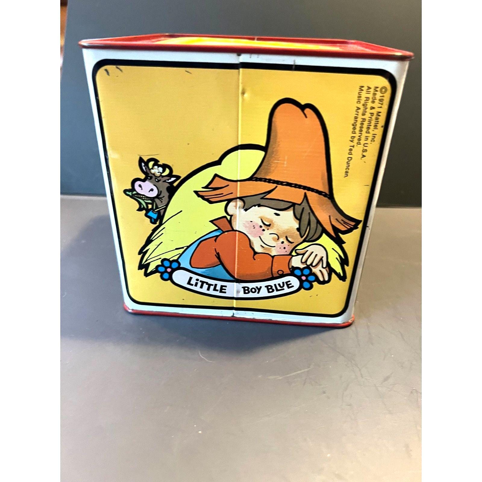 【1971 USA vintage】MATTEL びっくり箱　マザーグース 1971 USA vintage】MATTEL MOTHER GOOSE IN THE MUSIC BOX