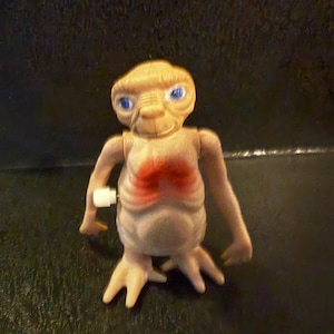 Vintage 1982 E.T. the Extra-terrestrial Wind-up Alien Walking Toy