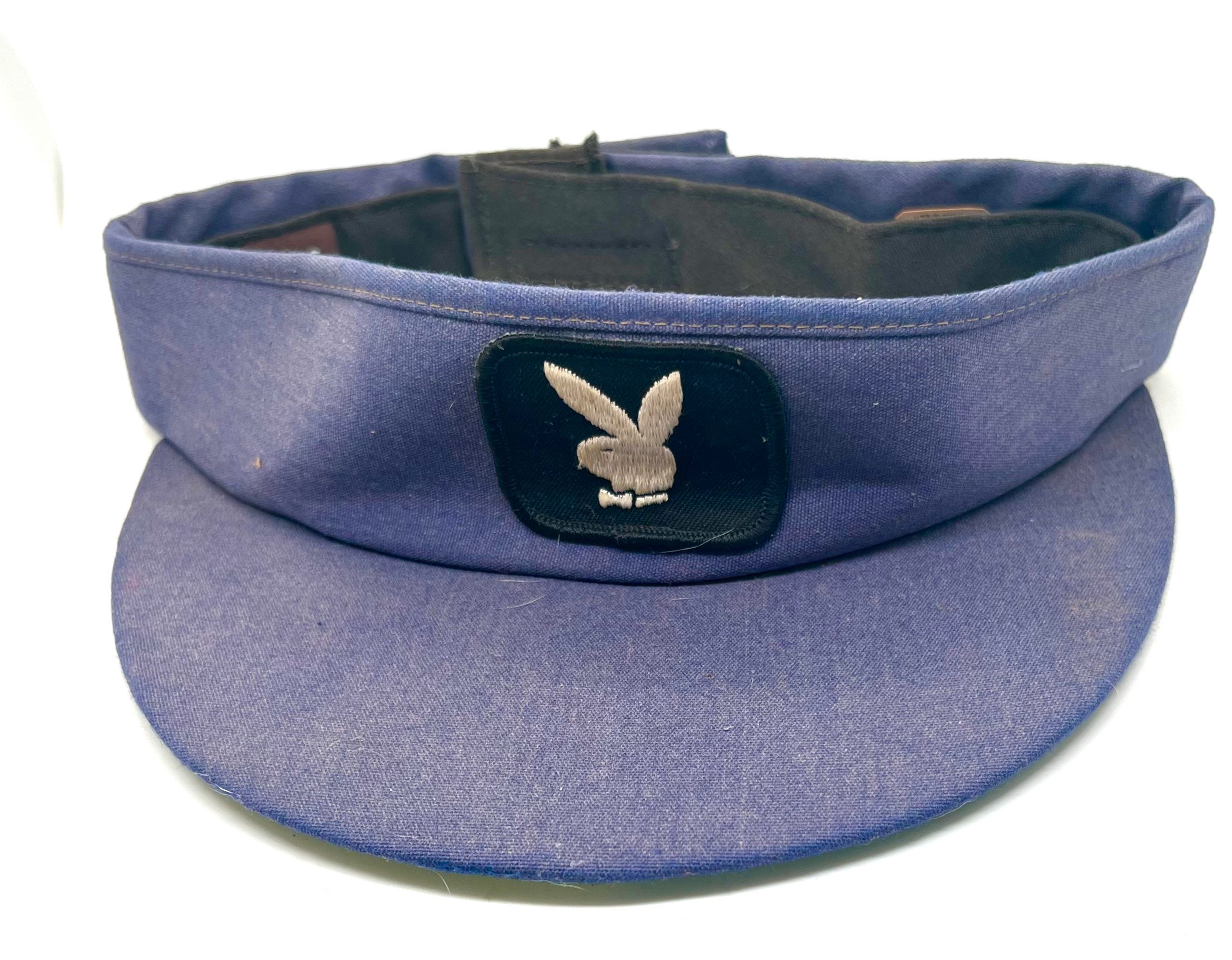 Vintage Playboy Visor. Blue. - Etsy