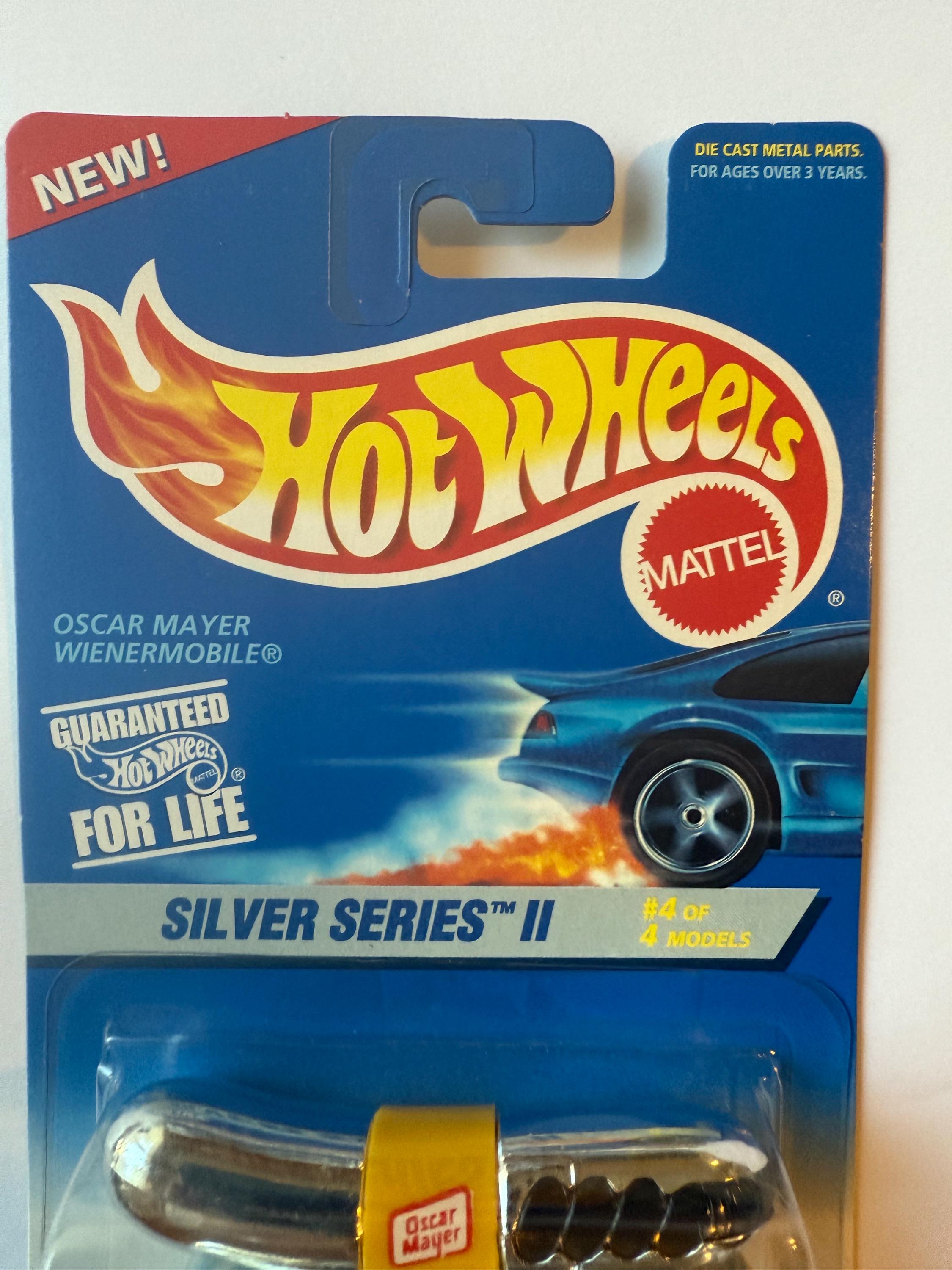 Vintage 1995 Oscar Mayer Wienermobile Silver Series 2 Hot Wheels