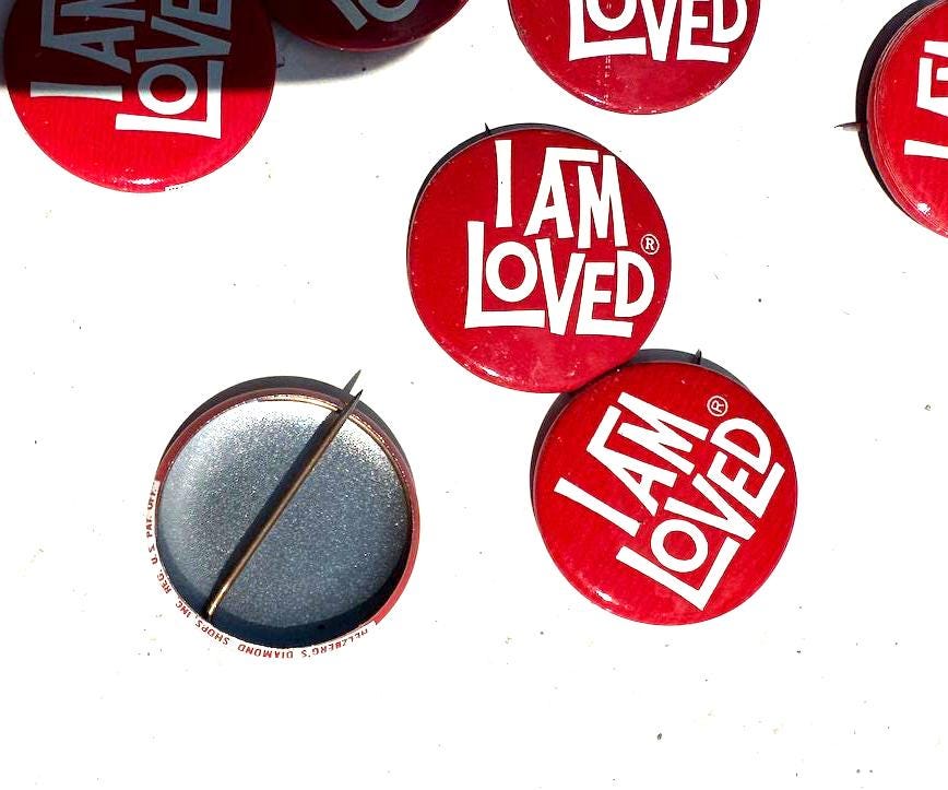 Vintage 1980s Helzberg's Diamonds I Am Loved Red Pinback Pin - Etsy