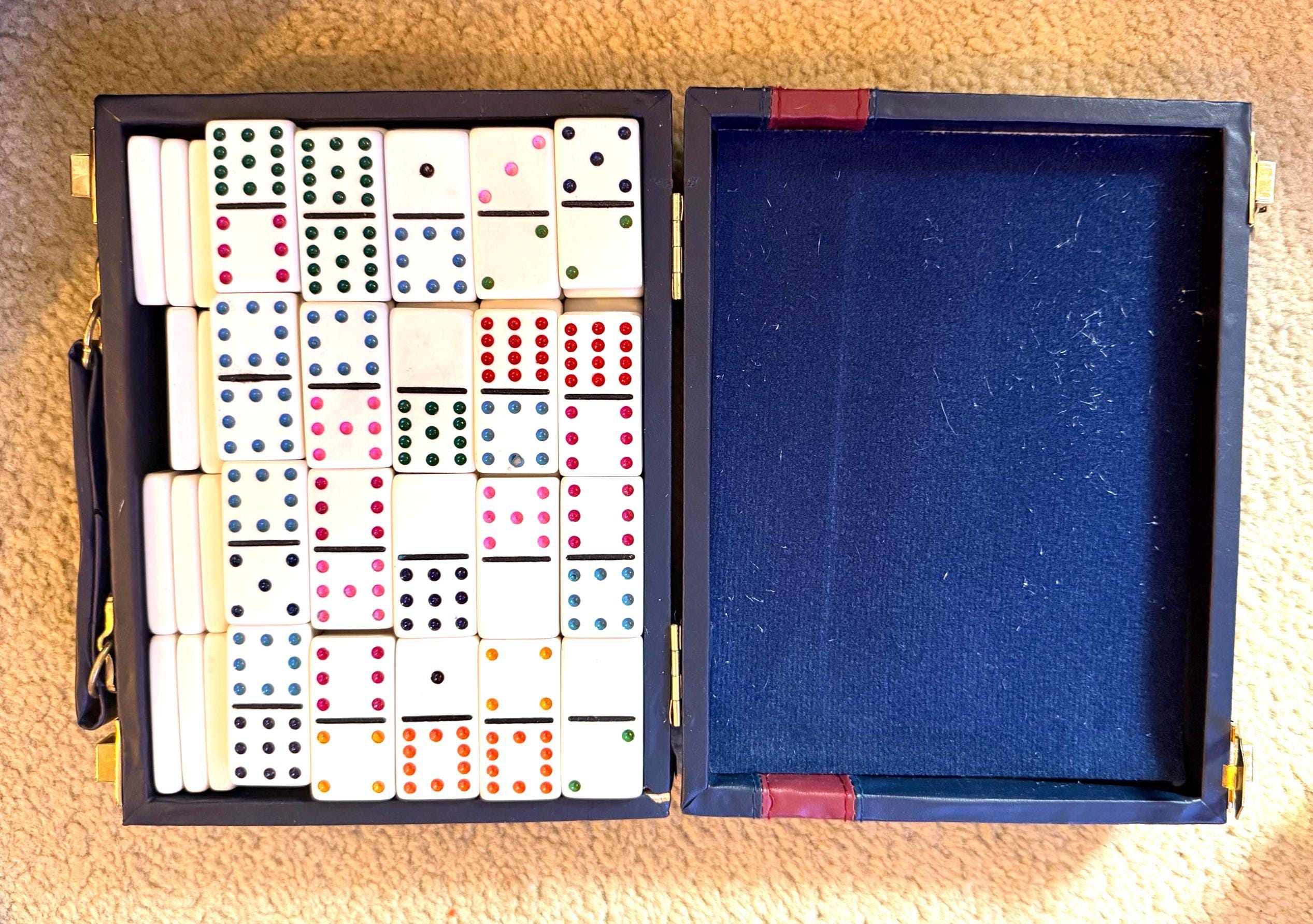 Vintage Cardinal Domino Set - Etsy