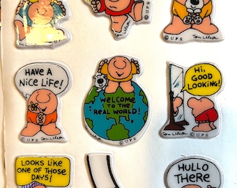 Vintage 1980s Ziggy Puffy Stickers. Your choice!
