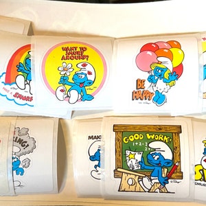 Vintage 1983 Smurf Sticker. Take your pick!
