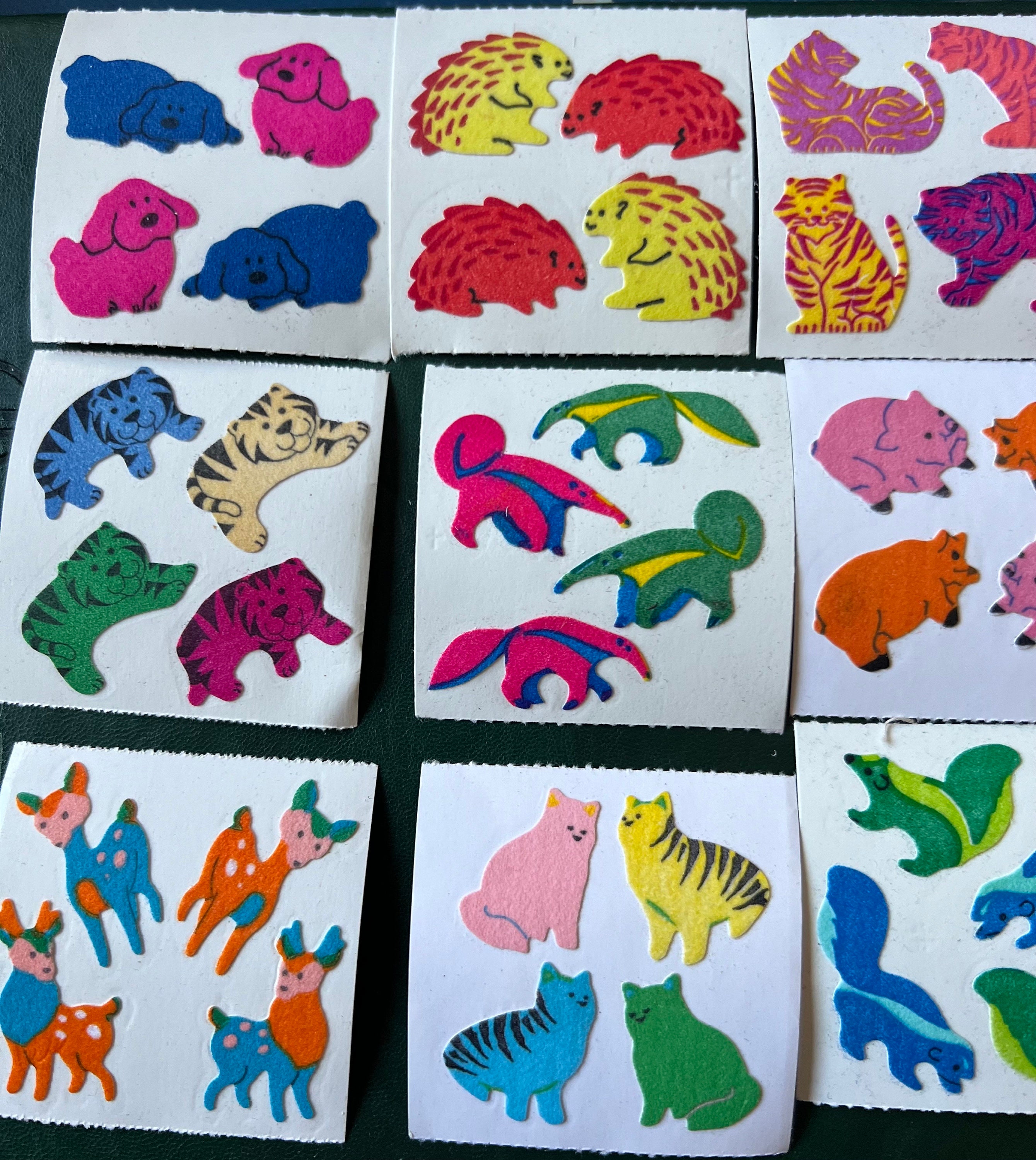 Fuzzy R Sticker Vintage Fuzzy Animal Stickers Modules; Your Choice! - Etsy