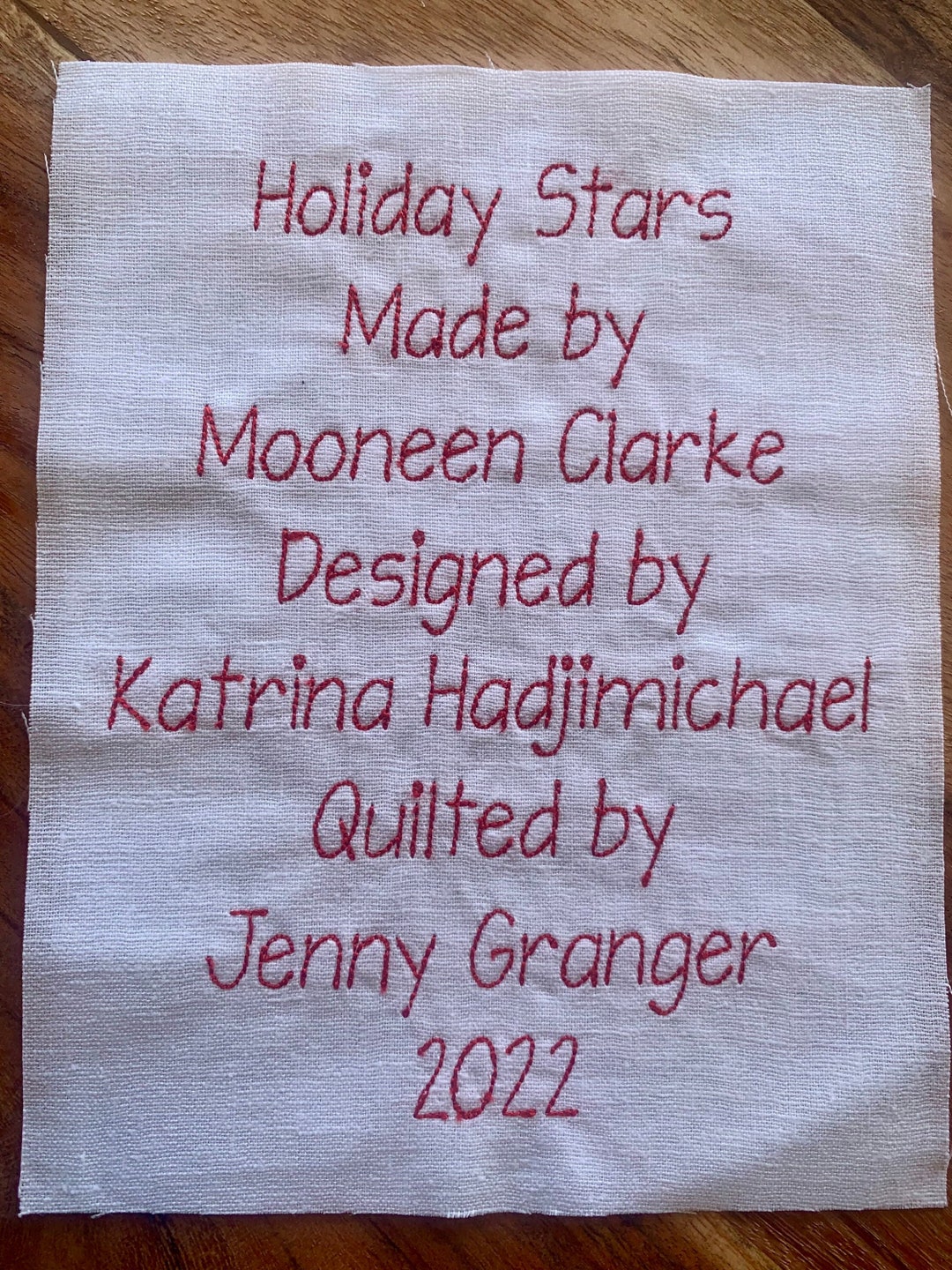 Simple Quilt Label Personalised Handmade Patchwork Etsy