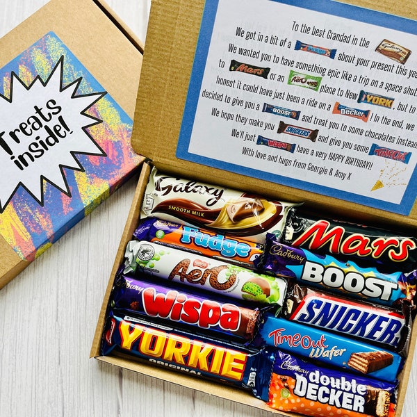 Grandad Chocolate Gift Box | Grandad Birthday Gift | Present For Grandad | Dad | Uncle | Brother | Personalised | For Him | Easter | Eid |