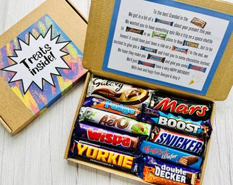Grandad Chocolate Gift Box | Grandad Birthday Gift | Present For Grandad | Dad | Uncle | Brother | Personalised | For Him | Easter | Eid |