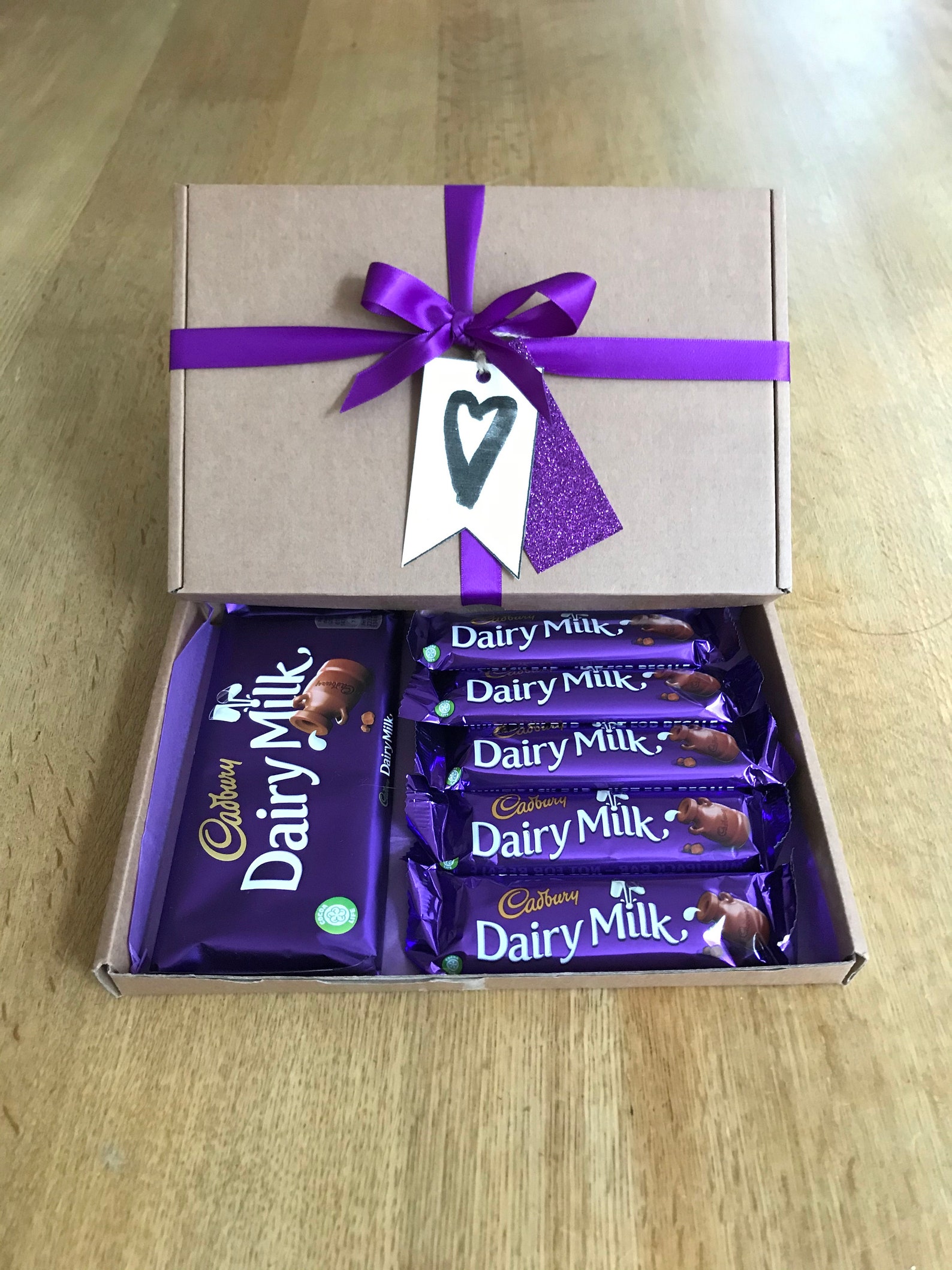 Cadbury Dairy Milk Chocolate Personalised Gift Box Letterbox Etsy