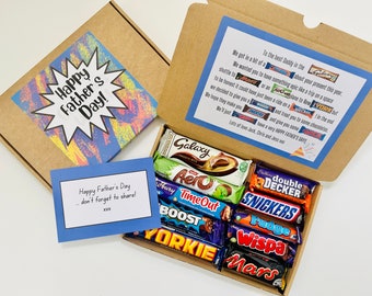 Fathers Day Gift For Dad | | Chocolate bars | Dad hamper | Best Dad | Gift From kids | Gift Box | Fun Gift For Him | Novelty Chocolate Poem
