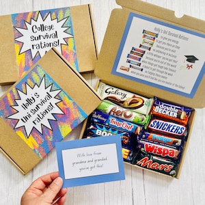 University Survival Chocolate Gift Box | Novelty Chocolate Gift | Back to Uni Gift | Back to College | New School |  Fun Gift For Student |