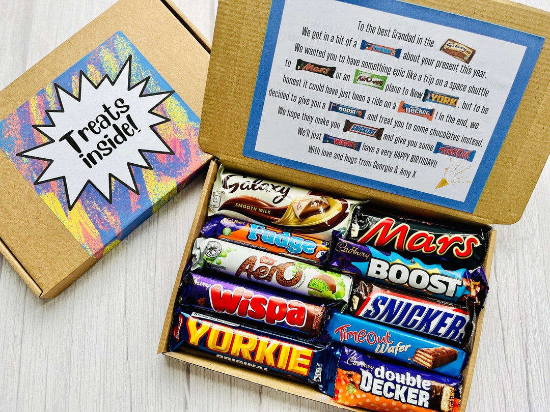 Grandad Chocolate Gift Box Grandad Birthday Gift Fun Present for