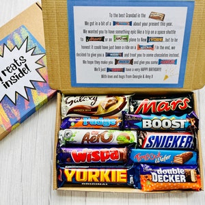 Grandad Chocolate Gift Box | Grandad Birthday | Fun Present For Grandad | Dad | Uncle | Brother | Personalised | Father&#39;s Day | Christmas |