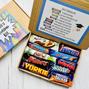 Exam Survival Rations Gift Box Revision Kit Chocolate Gift Box Good Luck with Exams Gift For Student GCSEs, A Levels Letterbox image 5