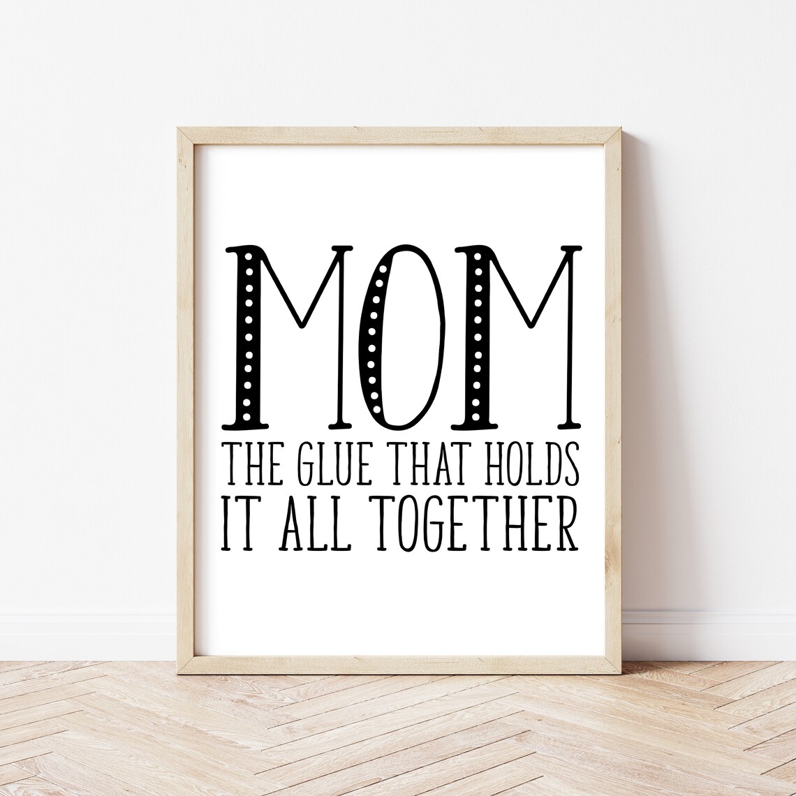 Mom Gift Funny Wall Art Unique Home Decor Gift for Mom Etsy