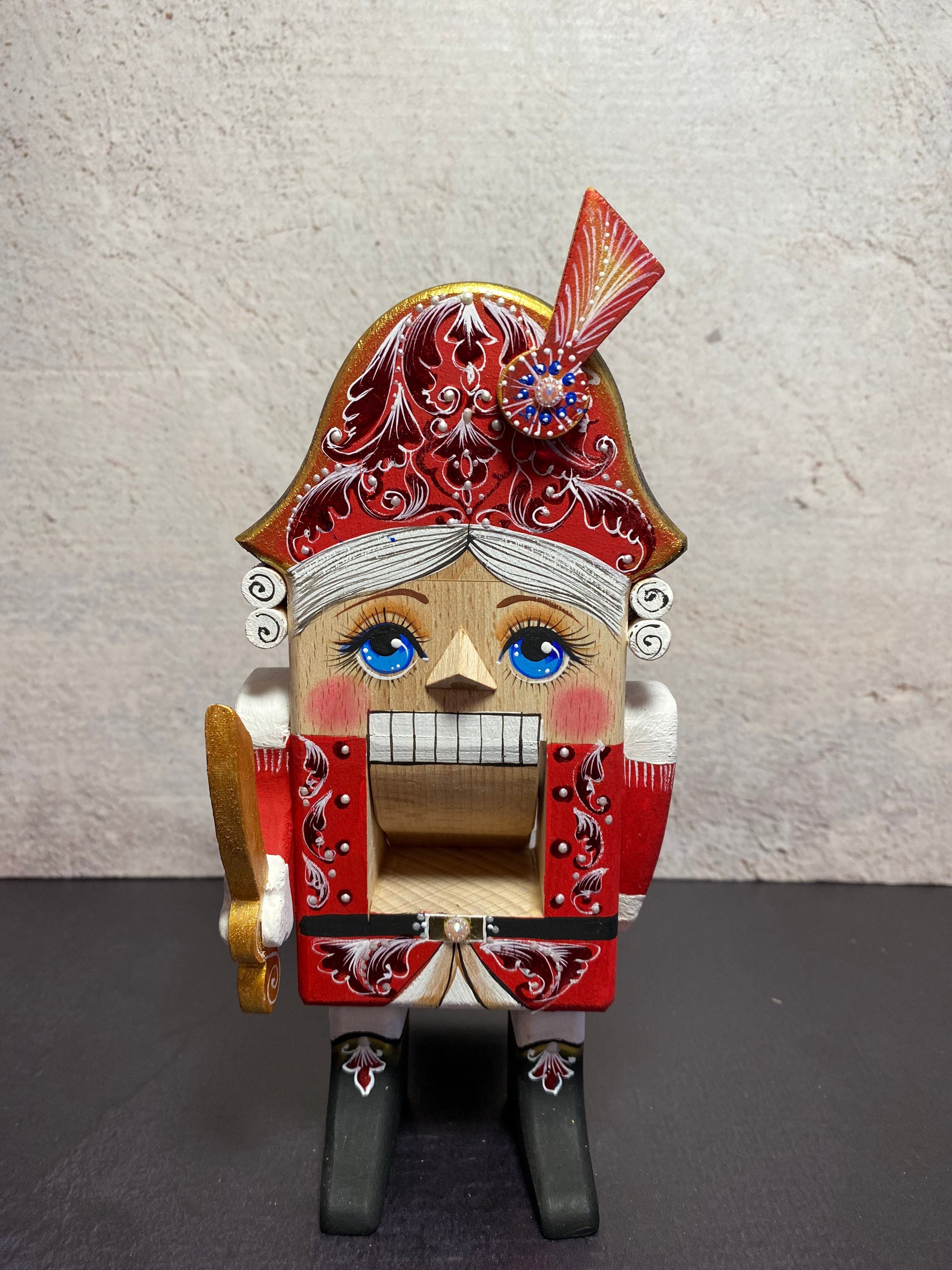 Wooden Nutcracker Soldier Nutcracker figurine Russian doll Etsy